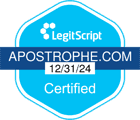 Apostrophe LegitScript seal